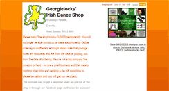 Desktop Screenshot of georgielocksirishdanceshop.com
